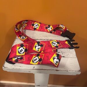 Disney Red and Yellow Mickey Mouse Belt or luggage‎ strap.